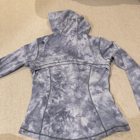 Lululemon Define Jacket with Hoody- Grey Tie-Dye Zip-Up - Picture 6 of 7